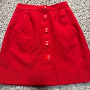 Kate Spade Vibrant Red A-Line Skirt